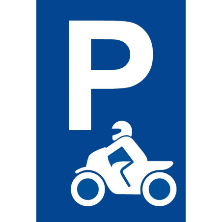 Parkplatzschild "Motorrad"