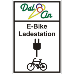 E-Bike Ladestation Schild mit eignem LOGO