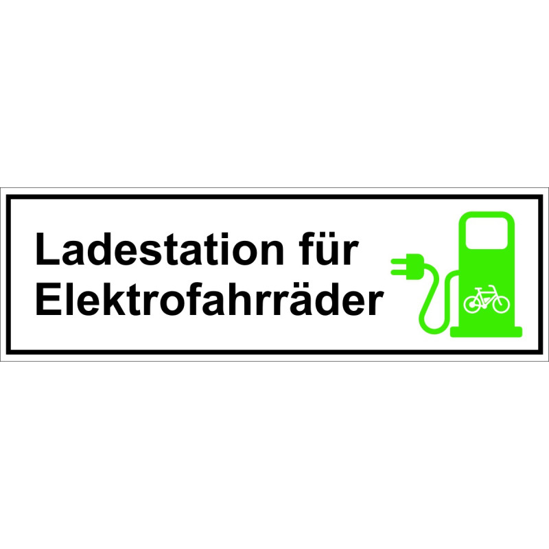 Schild Ladestation Elektorfahrrad
